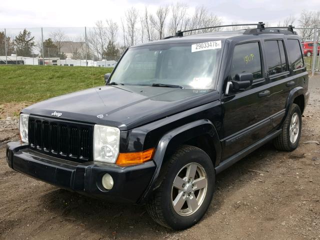 1J8HG48K26C352461 - 2006 JEEP COMMANDER BLACK photo 2