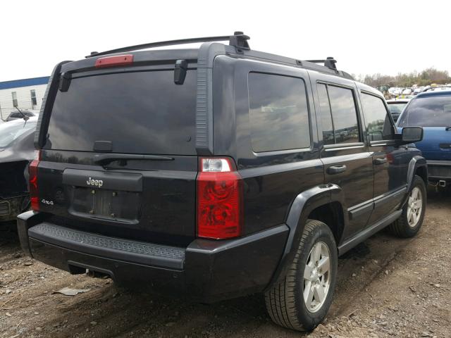 1J8HG48K26C352461 - 2006 JEEP COMMANDER BLACK photo 4