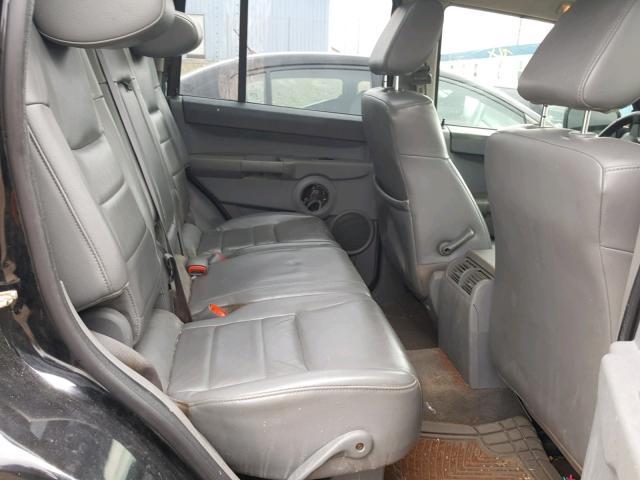 1J8HG48K26C352461 - 2006 JEEP COMMANDER BLACK photo 6
