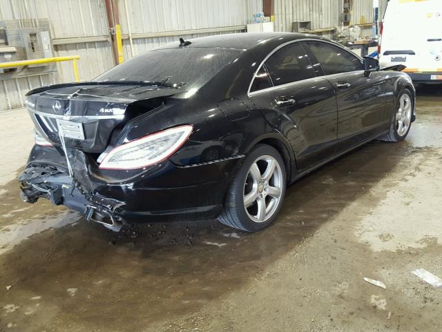 WDDLJ9BB4CA029017 - 2012 MERCEDES-BENZ CLS 550 4M BLACK photo 4