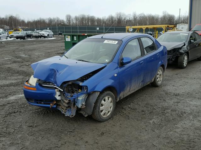 KL1TG52645B326068 - 2005 CHEVROLET AVEO LT BLUE photo 2