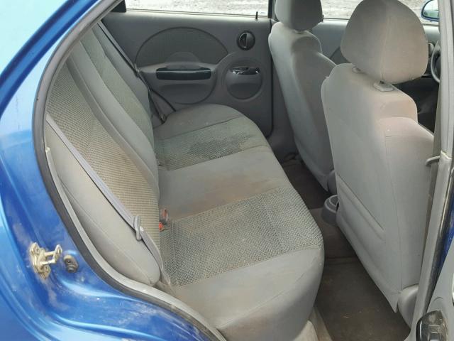 KL1TG52645B326068 - 2005 CHEVROLET AVEO LT BLUE photo 6