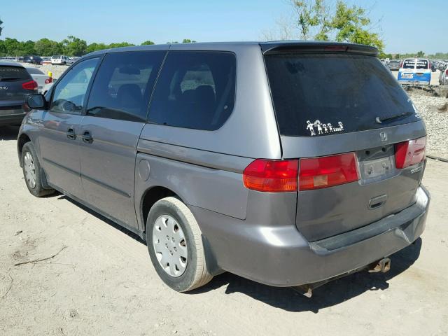 2HKRL1853YH591704 - 2000 HONDA ODYSSEY LX GRAY photo 3