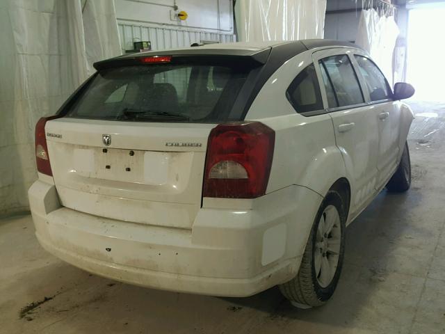 1C3CDWDA9CD500876 - 2012 DODGE CALIBER SX WHITE photo 4