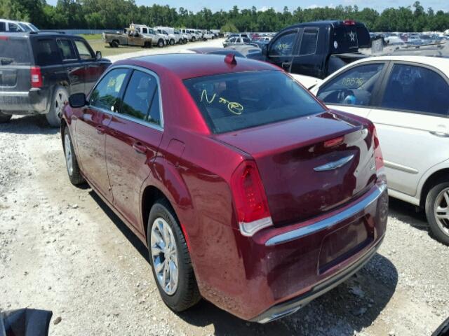 2C3CCAAG7FH876126 - 2015 CHRYSLER 300 LIMITE BURGUNDY photo 3