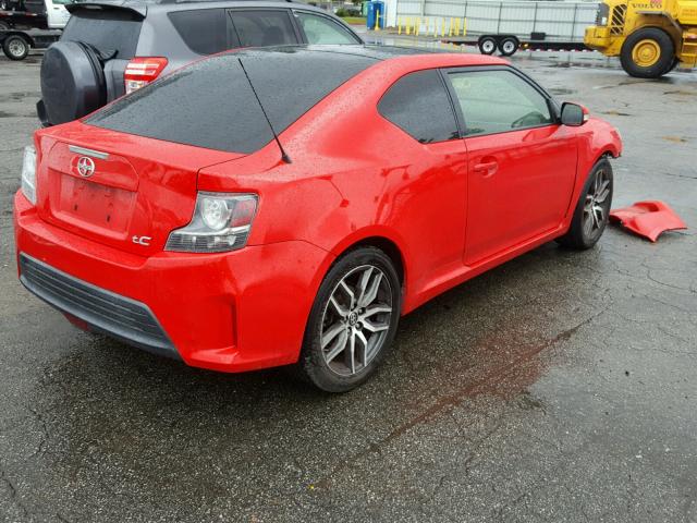 JTKJF5C73E3076447 - 2014 TOYOTA SCION TC 红色 照片 4