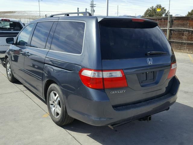 5FNRL38636B452754 - 2006 HONDA ODYSSEY EX CHARCOAL photo 3