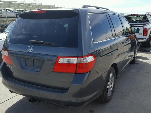 5FNRL38636B452754 - 2006 HONDA ODYSSEY EX CHARCOAL photo 4