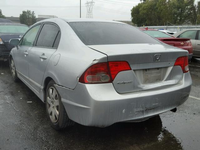 1HGFA16506L067738 - 2006 HONDA CIVIC LX SILVER photo 3