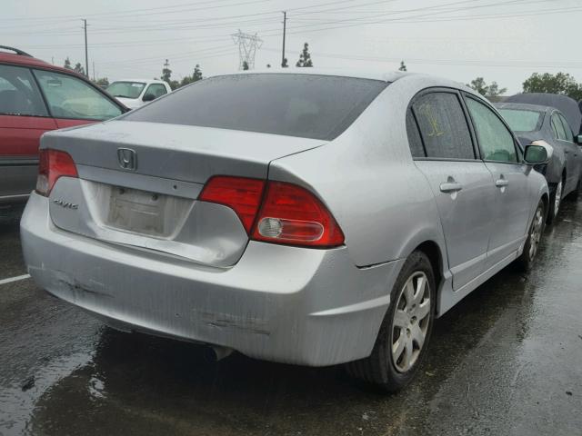 1HGFA16506L067738 - 2006 HONDA CIVIC LX SILVER photo 4