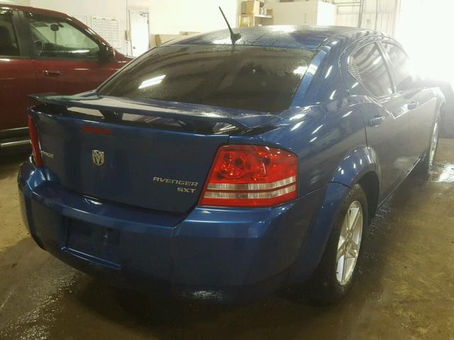 1B3LC56D09N529154 - 2009 DODGE AVENGER SX BLUE photo 4