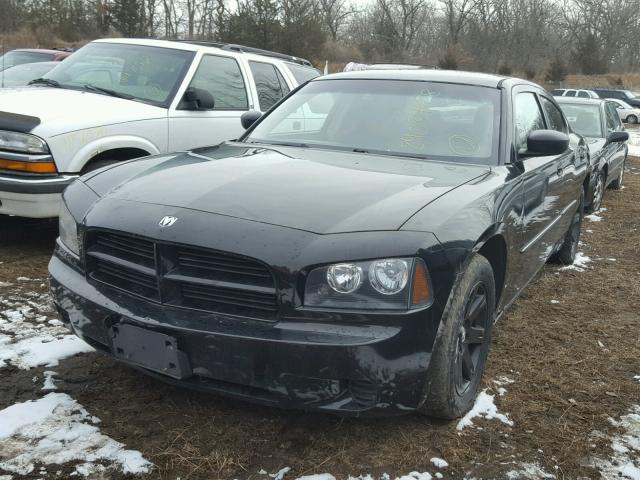 2B3KA43R67H671817 - 2007 DODGE CHARGER SE BLACK photo 2