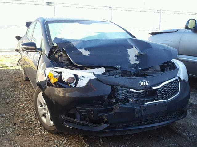 KNAFX4A64G5497483 - 2016 KIA FORTE LX BLACK photo 1