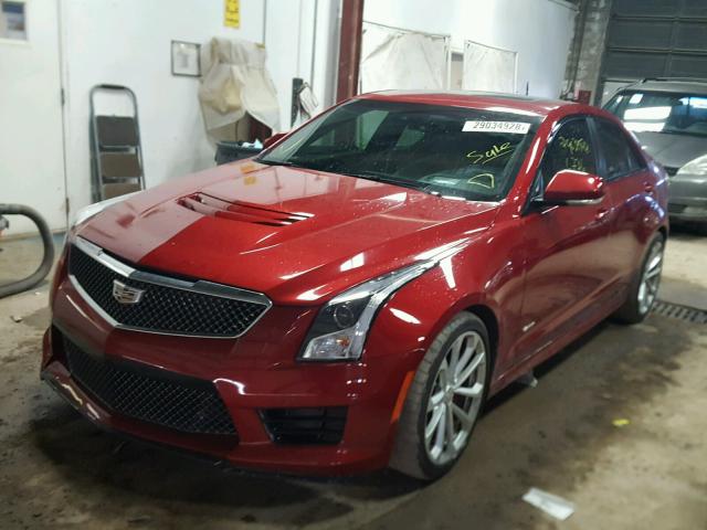 1G6AN5SY6G0146650 - 2016 CADILLAC ATS-V RED photo 2