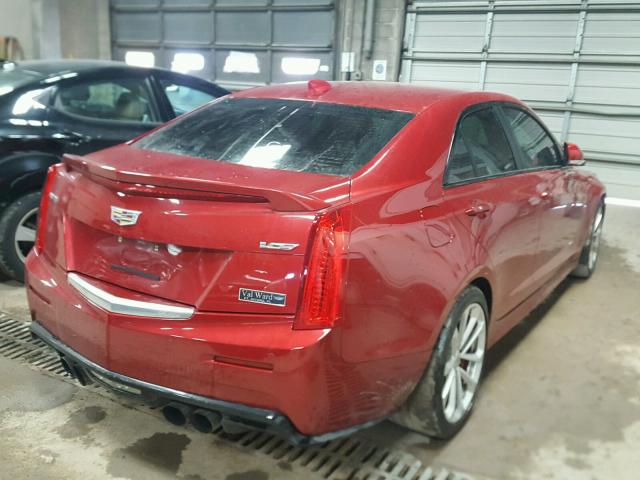 1G6AN5SY6G0146650 - 2016 CADILLAC ATS-V RED photo 4