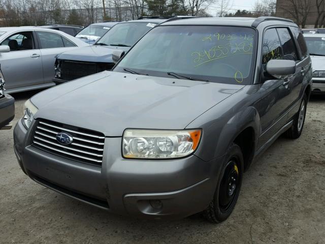 JF1SG65666H745081 - 2006 SUBARU FORESTER 2 GRAY photo 2