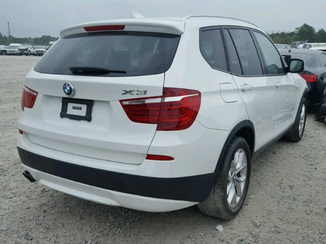 5UXWX7C54E0E78856 - 2014 BMW X3 XDRIVE3 WHITE photo 4