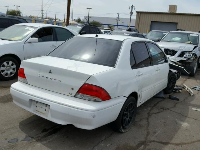 JA3AJ26E62U029755 - 2002 MITSUBISHI LANCER ES WHITE photo 4