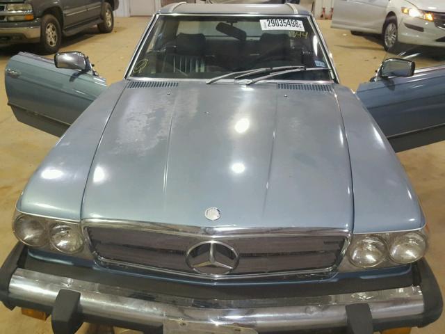 WDBBA45A0CB011344 - 1982 MERCEDES-BENZ 380 SL BLUE photo 7