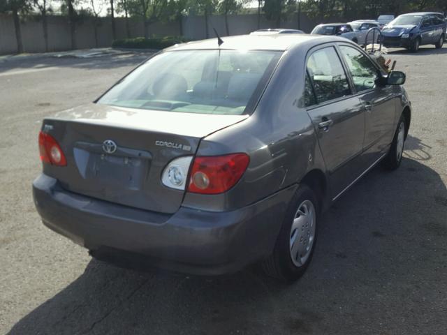 1NXBR32E98Z939124 - 2008 TOYOTA COROLLA CE GRAY photo 4