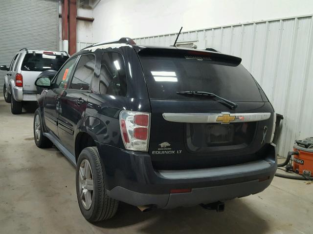 2CNDL53F686344937 - 2008 CHEVROLET EQUINOX LT BLACK photo 3