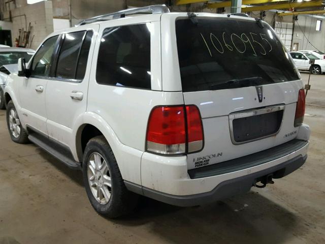 5LMEU78H93ZJ44393 - 2003 LINCOLN AVIATOR 白色 照片 3