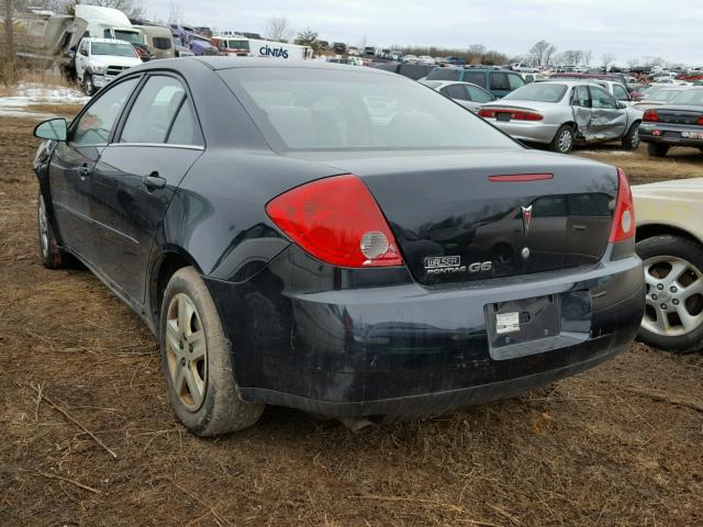 1G2ZF58B474216353 - 2007 PONTIAC G6 VALUE L BLACK photo 3