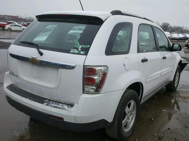 2CNDL13F396254154 - 2009 CHEVROLET EQUINOX LS WHITE photo 4