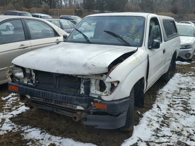 4TANL42N1TZ181487 - 1996 TOYOTA TACOMA WHITE photo 2