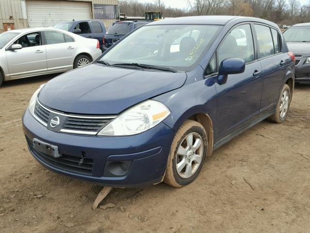 3N1BC13E08L365079 - 2008 NISSAN VERSA S BLUE photo 2