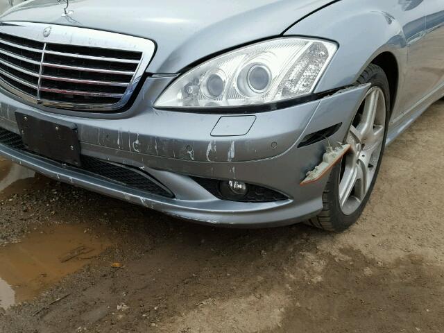 WDDNG86X18A189080 - 2008 MERCEDES-BENZ S 550 4MAT BLUE photo 9