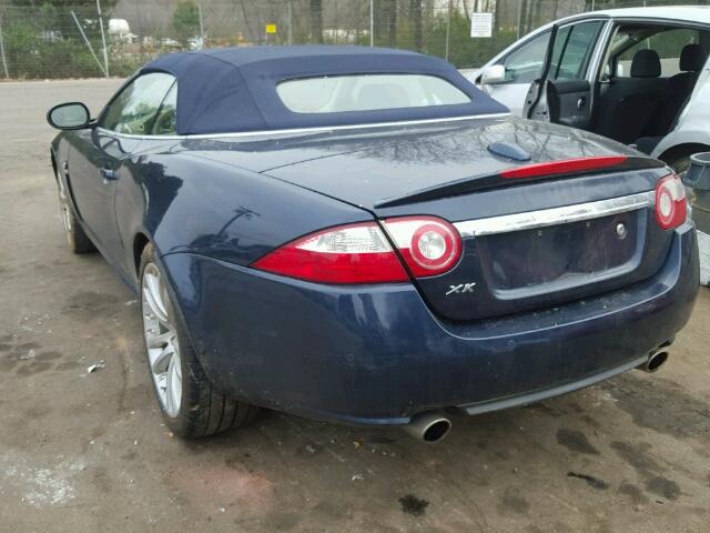 SAJDA44B075B05110 - 2007 JAGUAR XK BLUE photo 3