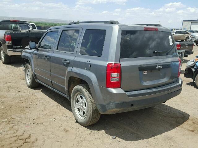 1C4NJPBB8DD130228 - 2013 JEEP PATRIOT SP GRAY photo 3