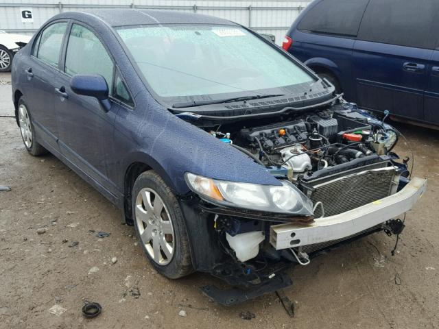 2HGFA1F57AH566154 - 2010 HONDA CIVIC LX BLUE photo 1