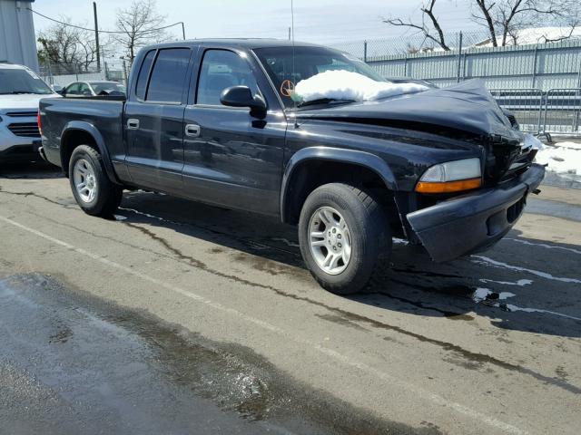 1D7HL38XX3S333074 - 2003 DODGE DAKOTA QUA BLACK photo 1