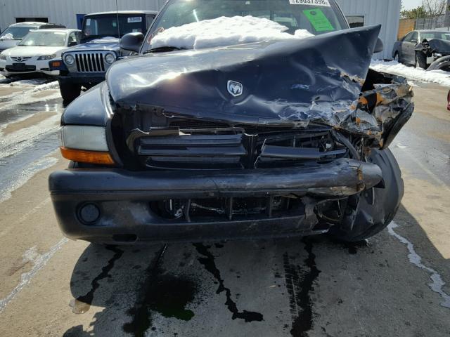 1D7HL38XX3S333074 - 2003 DODGE DAKOTA QUA BLACK photo 7