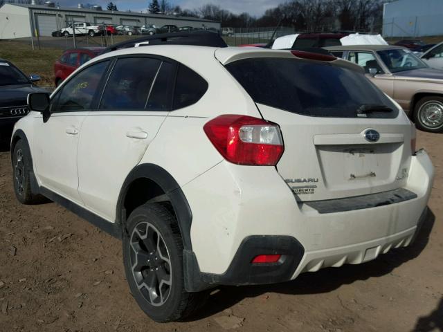 JF2GPACC5D2883675 - 2013 SUBARU XV CROSSTR WHITE photo 3