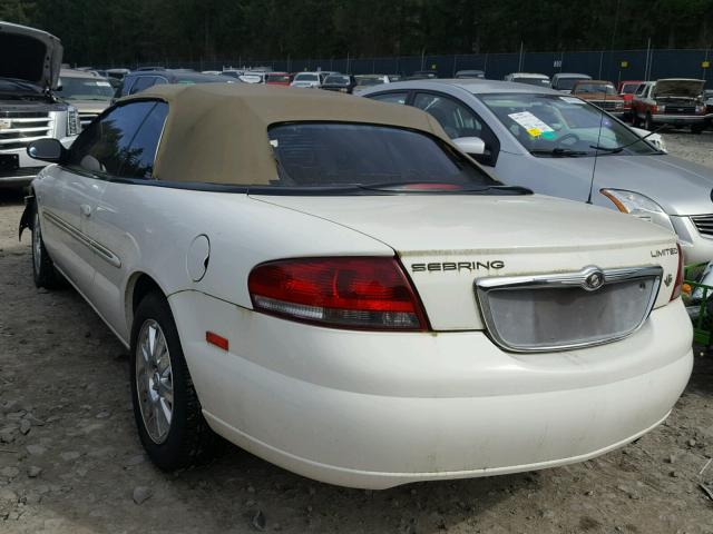 1C3EL65RX4N317868 - 2004 CHRYSLER SEBRING LI WHITE photo 3