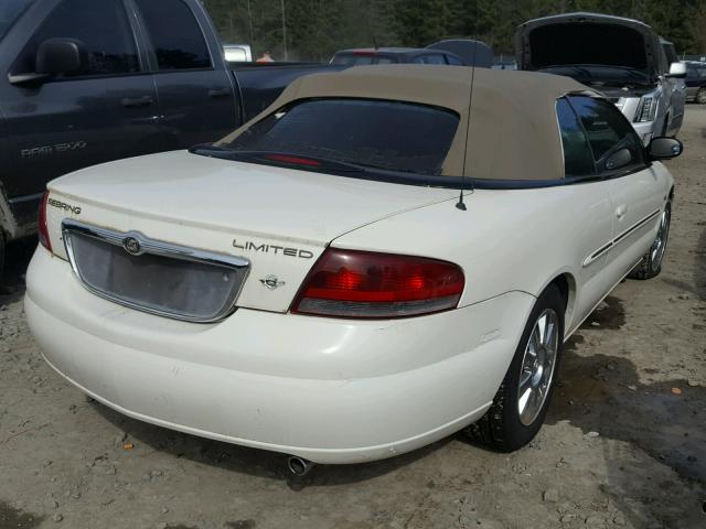 1C3EL65RX4N317868 - 2004 CHRYSLER SEBRING LI WHITE photo 4