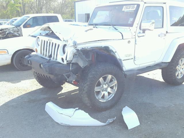 1C4GJWBG3CL155881 - 2012 JEEP WRANGLER S WHITE photo 9