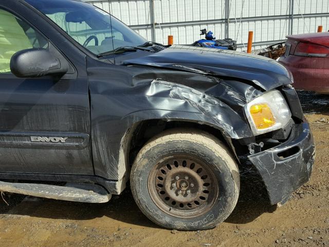 1GKDT13S752228041 - 2005 GMC ENVOY BLACK photo 9