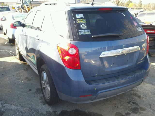 2GNALPEK0C6100598 - 2012 CHEVROLET EQUINOX LT BLUE photo 3