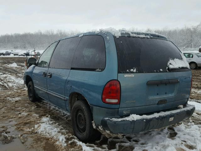 2B4FP2538TR680578 - 1996 DODGE CARAVAN TURQUOISE photo 3