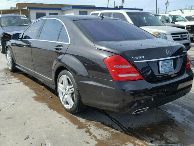 WDDNG9EB6DA505854 - 2013 MERCEDES-BENZ S 550 4MAT BLACK photo 3