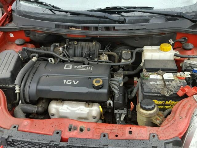 KL1TD56677B061619 - 2007 CHEVROLET AVEO BASE Qırmızı foto 7