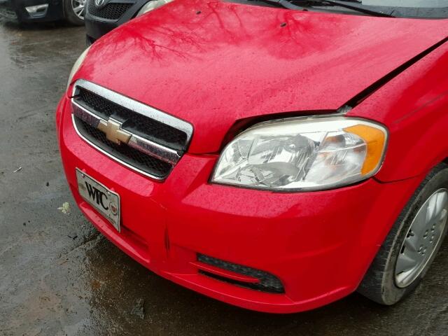 KL1TD56677B061619 - 2007 CHEVROLET AVEO BASE Qırmızı foto 9