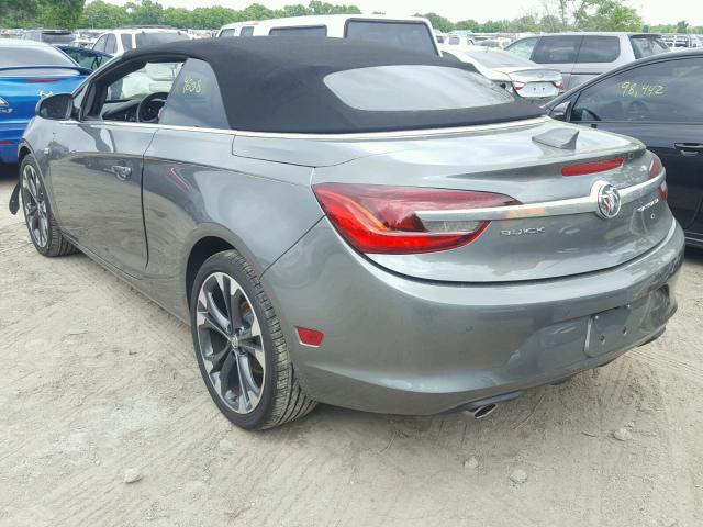 W04WH3N53HG034729 - 2017 BUICK CASCADA PR GRAY photo 3