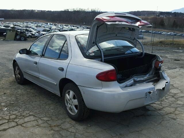 1G1JF52F647116682 - 2004 CHEVROLET CAVALIER L SILVER photo 3