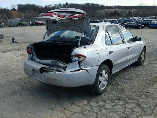 1G1JF52F647116682 - 2004 CHEVROLET CAVALIER L SILVER photo 4