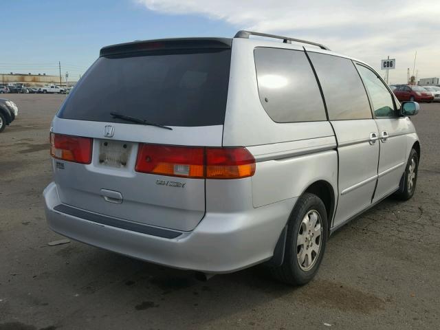 5FNRL186X2B008723 - 2002 HONDA ODYSSEY EX SILVER photo 4